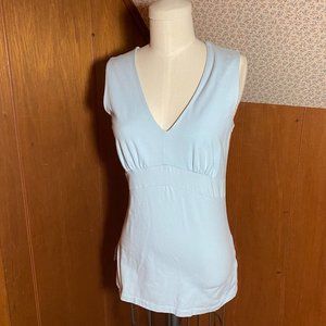 a.n.a. Light Blue Sleeveless Top Size Small.